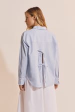 Chemise à rayures avec coton - Miniature 2