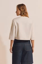 Veste courte en lin - Miniature 2
