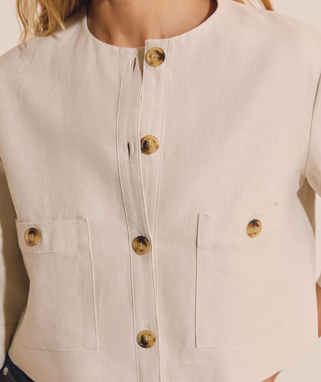 Veste courte en lin - Image 5