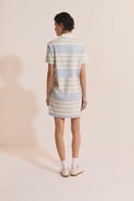 Robe courte à rayures en coton - Miniature 2